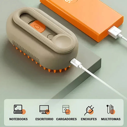 CEPILLO A VAPOR PARA MASCOTAS   3 en 1