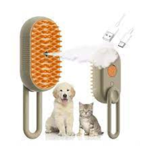CEPILLO A VAPOR PARA MASCOTAS   3 en 1