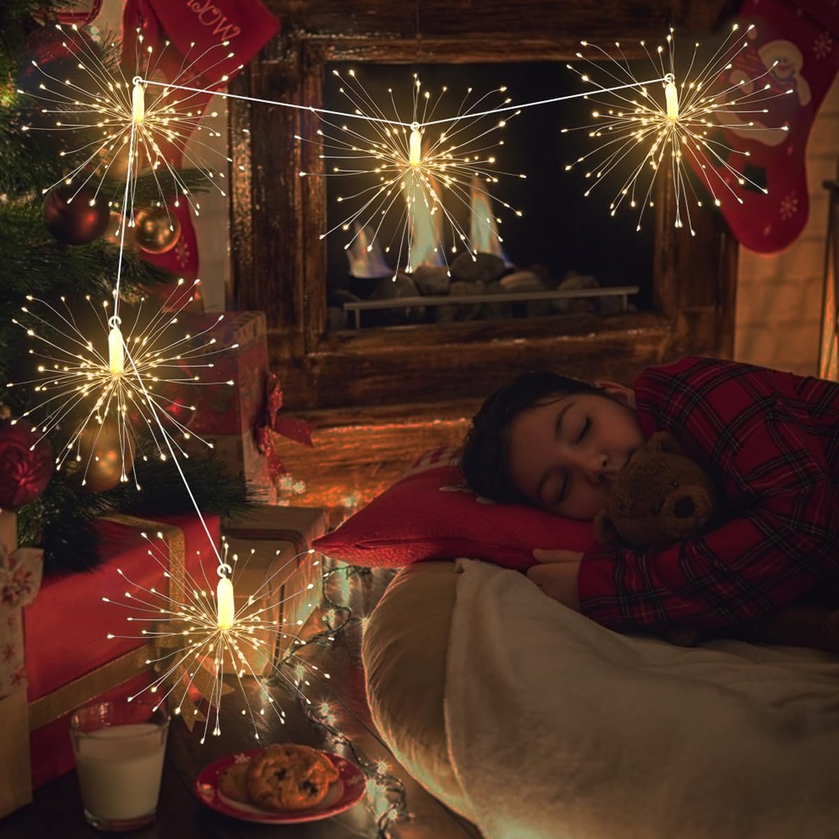 Luces LED EFECTO FUEGO ARTIFICIAL🎄