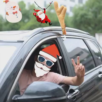 KIT CUERNOS Y NARIZ DE RENO PARA CARRO