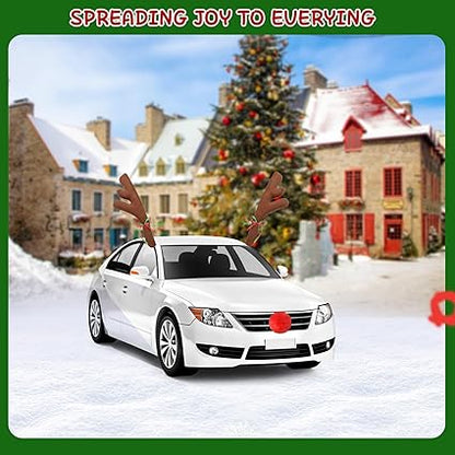 KIT CUERNOS Y NARIZ DE RENO PARA CARRO